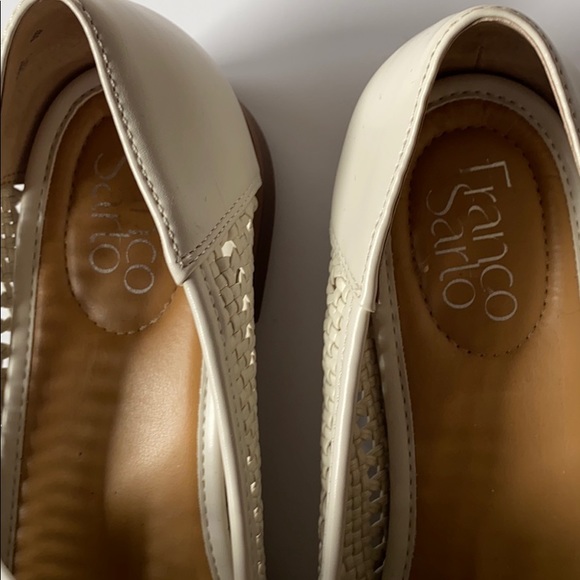 NWOT Franco Sarto Beige Woven Loafers - Picture 4 of 6